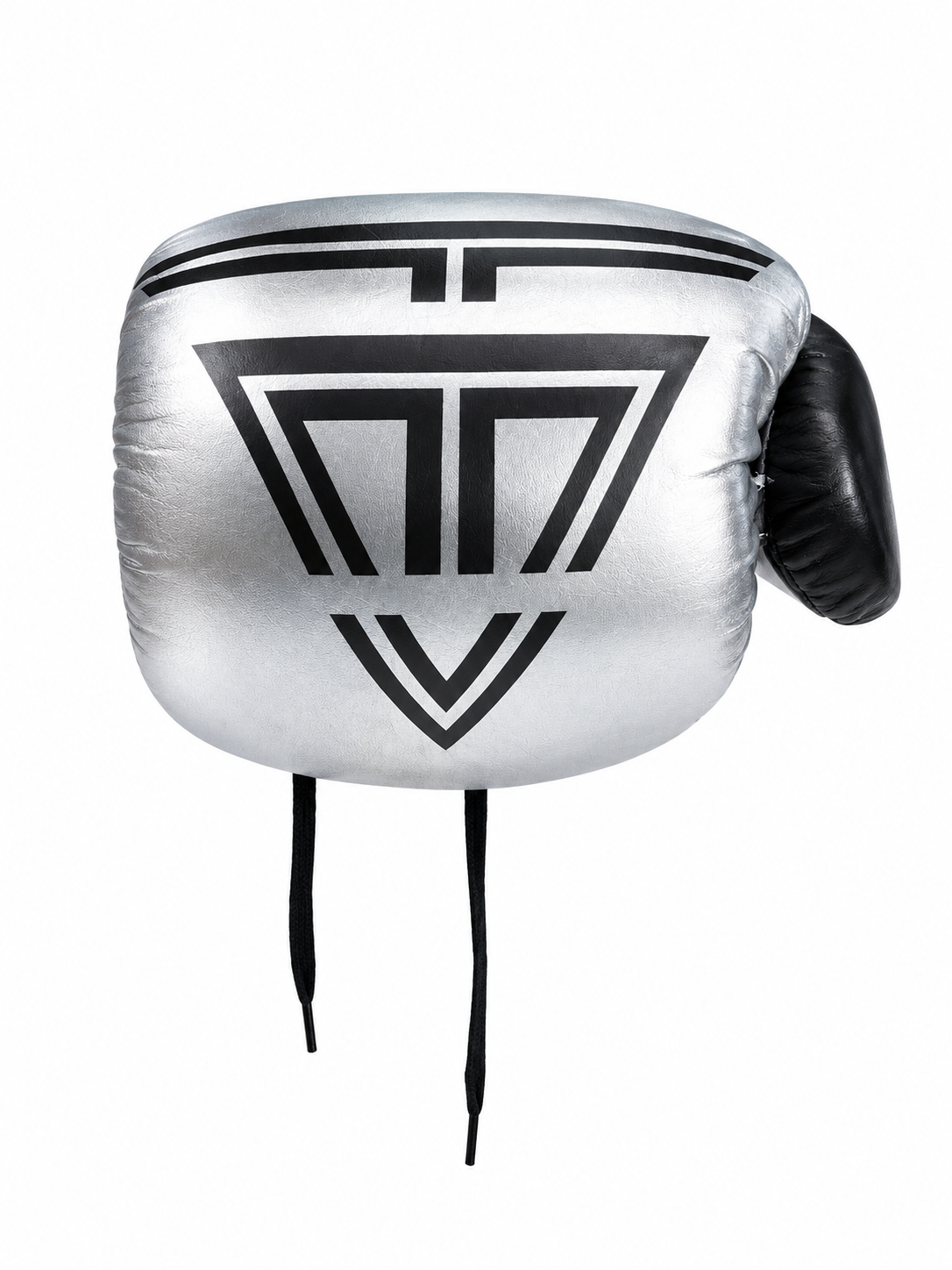 THRIAMVOS 10oz Competition Boxing Gloves – 100% Cowhide Leather, Silver/Purple
