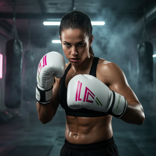 16oz Sparring & Heavy Bag Boxing Gloves – Synthetic Leather (W/P/G)